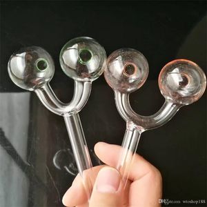 Accessoires de bangs de collants de paintball Brûleur à mazout unique Bongs en verre Tuyaux Conduites d'eau Pipe en verre Plates-formes pétrolières Fumer avec compte-gouttes