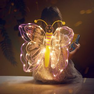 Geschilderde transparante vlindervleugels Handgemaakte doe-het-zelf kunstschilderijen Lumineuze decoraties Will Glow Butterfly-Wings