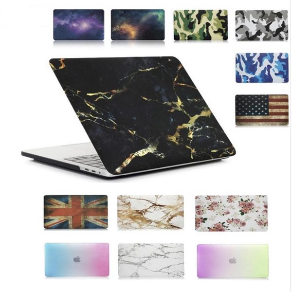 Funda rígida para pintar, diseño de camuflaje de mármol y cielo estrellado, funda para ordenador portátil para MacBook New Air 13 ''13 pulgadas A1932 Laptop 2684