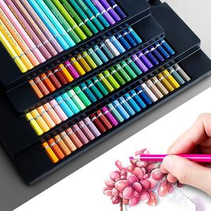 Painting Pens 243648 Professional Oily Colored Pencils Set Drawing Assorted Colors Leads Box for Painting Artists Students School Supplies 231023