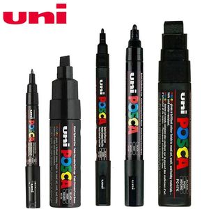 Schilderij Pennen 5pcslot Uni Posca Verf Pen Marker 5 Size PC-1M 5M 8K 17K Schilderij tekening Art Markers Waterbasis Acryl 230710