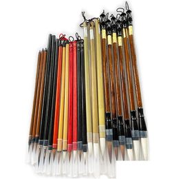 Supplies de peinture Calligraphie chinois set traditionnel brosse paysage du paysage de la belette écriture pour les étudiants drop livraison jardin dhlmx