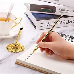 Fournitures de peinture porte-stylo rond creux, ensemble de stylos de signature pour mariage, fiançailles, livre d'invités, cadeau de saint-valentin