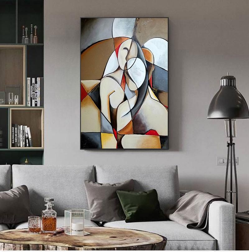 Peintures 1 pièces Abstrait Rêver Femme de Picasso Oeuvres d'art célèbres pour salon Décoration de la maison Photos HD Toile Affiche murale