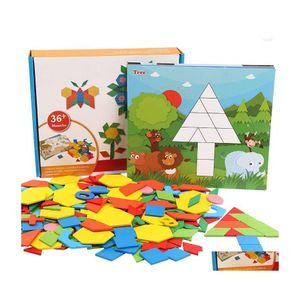 Peintures 250 Pièce Couleur Changée Bricolage Jigsaw Puzzle Jouets Bébé Montessori En Bois Apprentissage Éducatif Pour Enfants Drop Delivery Home Dhtnw