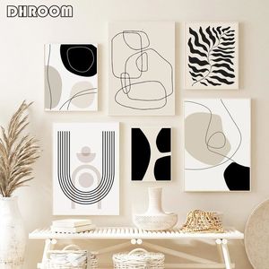 Paintings Abstract Bohemian Wall Art Poster Boho Canvas on The Picture for Living Room Interior Painting Decoration 230422