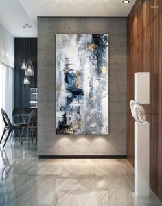 Pinturas Pintura al óleo abstracta hecha a mano sobre lienzo Arte de la pared Póster Imágenes grandes para la decoración del salón del hogar6785157
