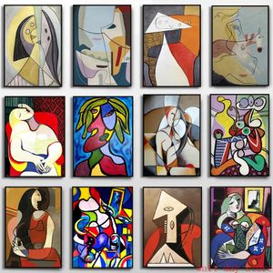 Schilderijen Abstract Pablo Picasso Droom Vrouwen Canvas Schilderij Kunst Poster Beroemde Tentoonstelling Muur Foto Woonkamer Home Decor 231017