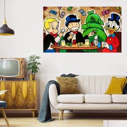 Schilderijen Alec Monopoly Groot olieverfschilderij op canvas Home Decor Handwerk /Hd Print Wall Art Foto's Maatwerk is acceptabel D Dhkc5