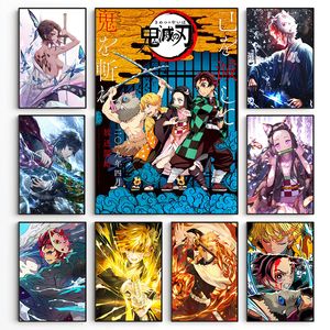 Schilderijen Anime Demon Slayer Classic Canvas Painting Anime Character Poster HD Wall Art Picture for Modern Home Children's Room Decoration 230823