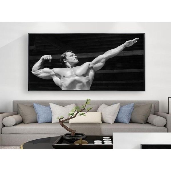 Pinturas Arnold Schwarzeer Bodybuilding Cita motivacional Lienzo Póster Gimnasio Sala Fitness Deportes Imagen 2968048 Drop Delivery Home G Dhggc