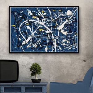 Peintures Art Jackson Pollock Peinture abstraite Peinture psychédélique Affiche et impressions Toile Mur Photos Home Decor309q