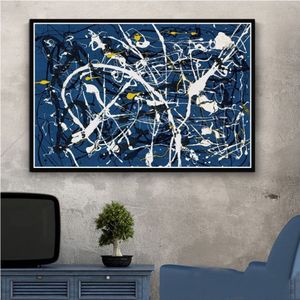 Peintures Art Jackson Pollock Peinture abstraite Peinture psychédélique Affiche et impressions Toile Mur Photos Home Decor278Z