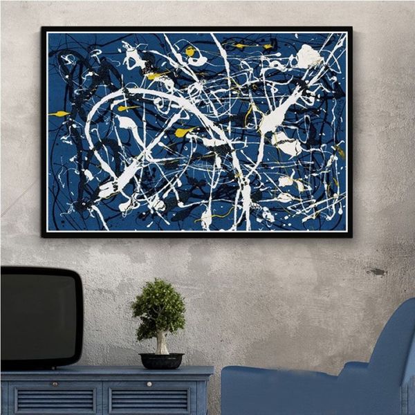 Peintures Art Jackson Pollock Peinture abstraite Peinture psychédélique Affiche et impressions Toile Mur Photos Home Decor261D