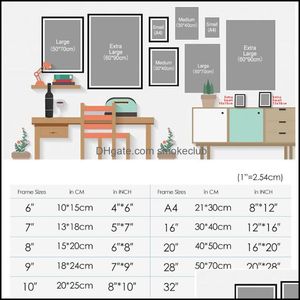 Schilderijen kunsten, ambachten geschenken thuis tuin abstracte berg poster zonsondergang strand fietsen canvas schilderij Nordic Wall Art Print Surfing Morde