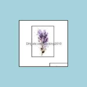 Schilderijen Kunsten, Ambachten Geschenken Thuis GardenBotanische Paars Lavendel en Lila Prints Bloemen Wall Art Canvas Schilderij voor Abstract Posters R