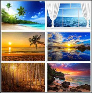 Peintures sur toile de paysage de plage, coucher de soleil, or, photos de mer, palmier Tropical, affiche d'art mural, décor de maison