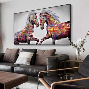 Schilderijen Canvas Schilderij Dier Muur Art Paard Leeuw Tijger Olie Poster En Print Voor Woonkamer Thuis Decor272K