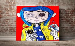 Peintures Cartoon Coraline Movie Canvas Affiche HD Impression Peinture murale Art Decorative Picture Mural pour le salon décor intérieur CUAD2113454