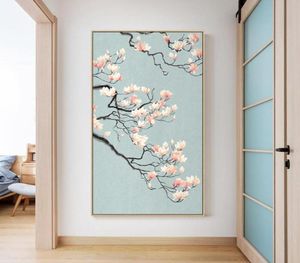 Peintures Chinois original fleur toile peinture affiches et impression décor traditionnel mur art photos pour salon chambre A8684052