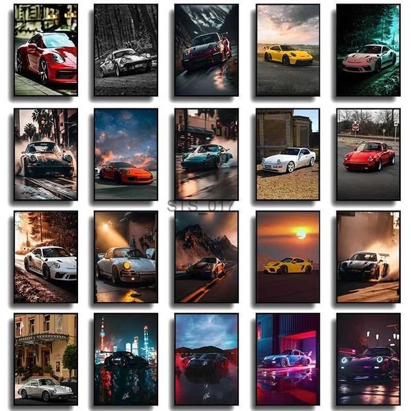 Peintures Cool Sport voiture 911 Supercar affiches toile peinture mur Art impression photo pour bureau salon décoration de la maison Vintage 911