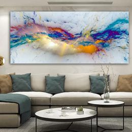 Schilderijen DDHH Mooi Wolk Abstract Olieverfschilderij Denk Independe Muur Foto Voor Woonkamer Canvas Moderne Kunst Poster En Print No239p