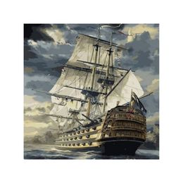 Schilderijen DIY Digitaal olieverfschilderij op nummer Kit Canvas Verf Thuis Muurdecoratie Snel schip Genoeg voorraad Drop Whole2706
