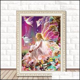 Schilderijen Diy Elf Girl Diamond Painting 5d Home Decoration Borduurwerk Cro DH5CX