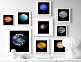 Schilderijen Aarde Maan Mars Uranus Planeet Nordic Posters En Prints Muur Art Canvas Schilderij Foto Voor Woonkamer DecorPaintings2673888