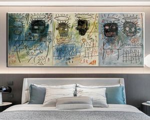 Pinturas Divertido Graffiti Arte Jean Michel Basquiat Lienzo Pintura Al Óleo Obra De Arte Abstracto Póster Imagen De La Pared Para Niños039s Roo2607768