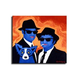 Peintures George Rodrigue 22HD Toile Imprimer Home Decor Art Peinture Unframedframed7399509 Drop Livraison Jardin Arts Artisanat Dhecb