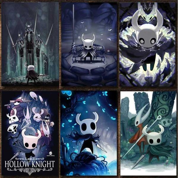 Peintures Hollow Knight The Game Affiche Décoration Peinture de la toile HD Peinture de Hallownest Affiche Mur Art Toile