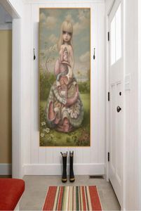Peintures Holover Toile moderne Peinture à l'huile Mark RydenquotAnatomia 2014quotChildish Weird Art Poster sans cadre Home Decor 2211583