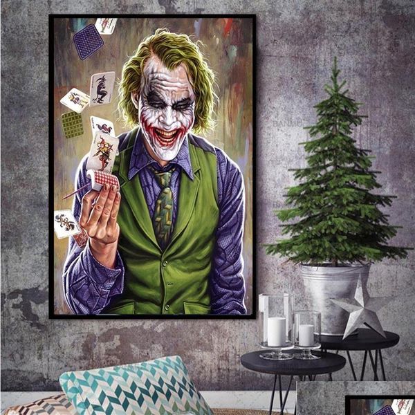 Peintures Joker Toile Peinture Art Abstrait Mur Photos Pour Salon Affiches Imprime Moderne Pictures237J Drop Delivery Accueil Gar Dhox4