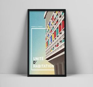 Schilderijen Le Corbusier Art Print Unite D39Habitation Poster Frans Abstract Museum Kubisme Modern Schilderij Pos7126455