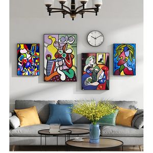 Schilderijen woonkamer huis decoratief slaapkamer decor geen frame picasso vrouwen abstract canvas kunst print schilderij poster muur foto's woo