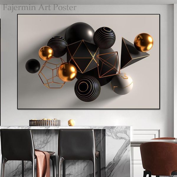 Pinturas Moderno abstracto geométrico lienzo personalizado nórdico estético minimalista arte de la pared cartel imágenes sala de estar decoración 230422