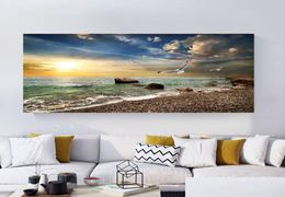 Peintures Paysage naturel Affiche ciel SEA SEURRIPE PEINTURE IMPRESSION SUR TOMBA