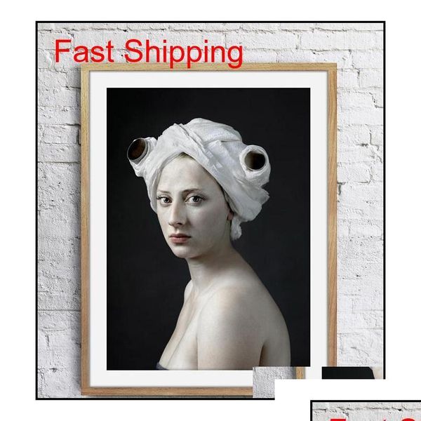 Pinturas Pinturas Hendrik Kerstens Art Pographs Rollo Papel Póster Decoración de la pared Imágenes Imprimir U Qyav Hairclippersshop Drop Delivery Dhg7W