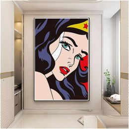 Schilderijen Pop Art Roy Lichtenstein Kunstwerk Poster Canvas Schilderij Abstract Muur Foto's Voor Woonkamer Hal Thuis Drop Levering Ho Dhqt8