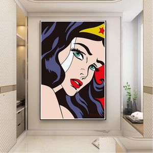 Peintures Pop Art Roy Lichtenstein Artwork Affiche Toile Peinture Abstraite Mur Photos Pour Salon Couloir Décor À La Maison Drop Del Dhbbc