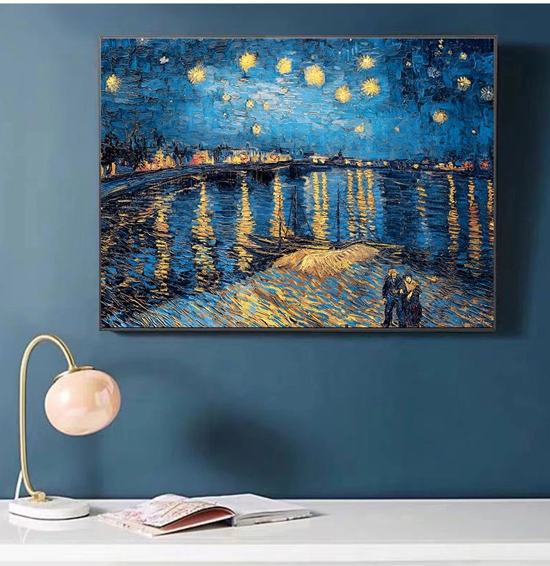 Pinturas Póster Imagen Pared Decoración de la casa Murales Van Gogh Pintura al óleo Obras Girasol Albaricoque Abstracto A4 A3 A2 Lienzo Arte Woo