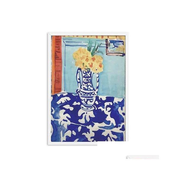 Pinturas Vintage Paisaje abstracto Pósteres e impresiones Arte de la pared Lienzo Pintura Imágenes Sala de estar Decoración del hogar Henri Matisse Wo Dhhkg