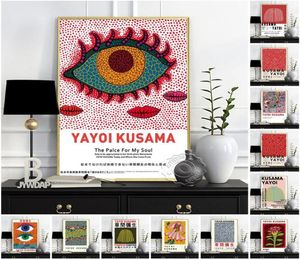 Schilderijen Yayoi Kusama Museum Tentoonstelling Poster Polka Dot Pompoen Prints Kunst Klassieke Muurschildering Vintage Japan Art8284840