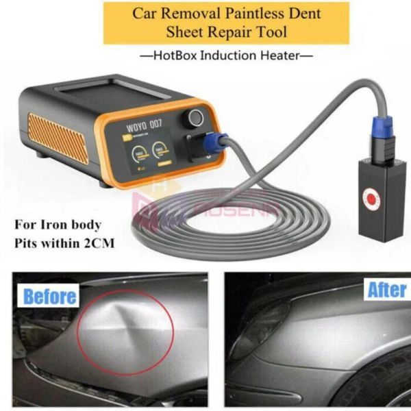 Herramienta de reparación de abolladuras de coche sin pintura, calentador de inducción HotBox para hierro WOYO PDR007