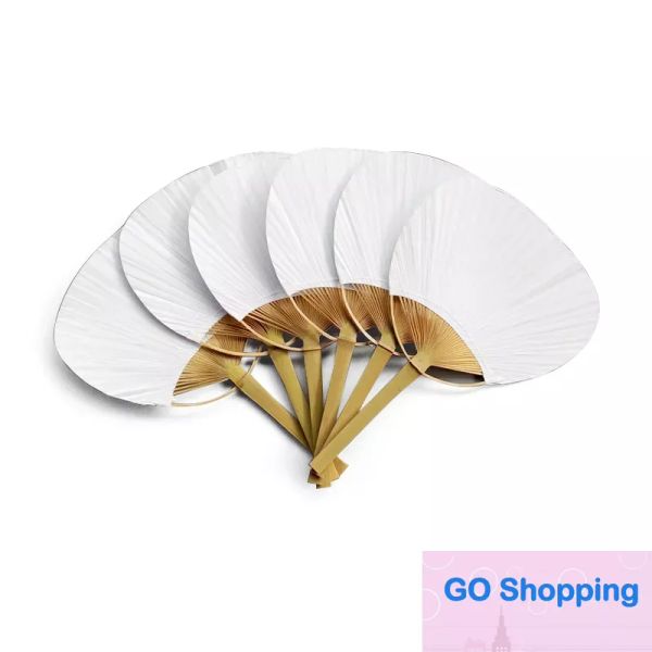 Paipai Bambu Blanc Pure Bamboo Party Decoration Handle Blank Calligraphie Painting Group Fan Fan Top Summer Top Fashion