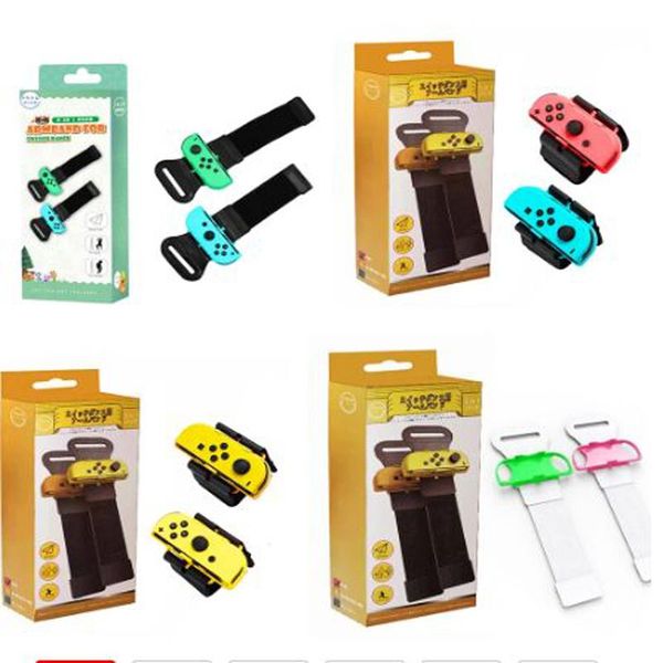 Paire Just Dance Band Contrôleur Joy-Con réglable Bracelet élastique pour poignet pour contrôleurs de jeu Switch Joystick Joystic Joystick