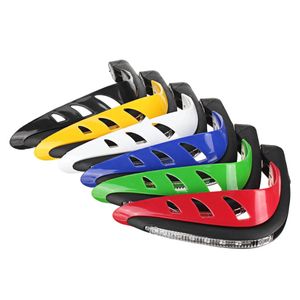 Paire de protecteurs de garde-mains de lumière LED ambre de moto pour guidon de VTT hors route