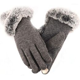 Paire de gants réutilisables en velours Mirco pour femmes, lavables, tricot, hiver, automne, coupe-vent, jeu de téléphone, garde au chaud, décontracté1