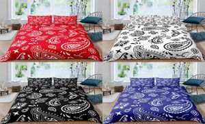 Paisley Bandana imprimé 23pcs Duvet Cover Libert Sets avec tai-oreiller lit Luxury Pread Single Full Queen King Size H09137463427